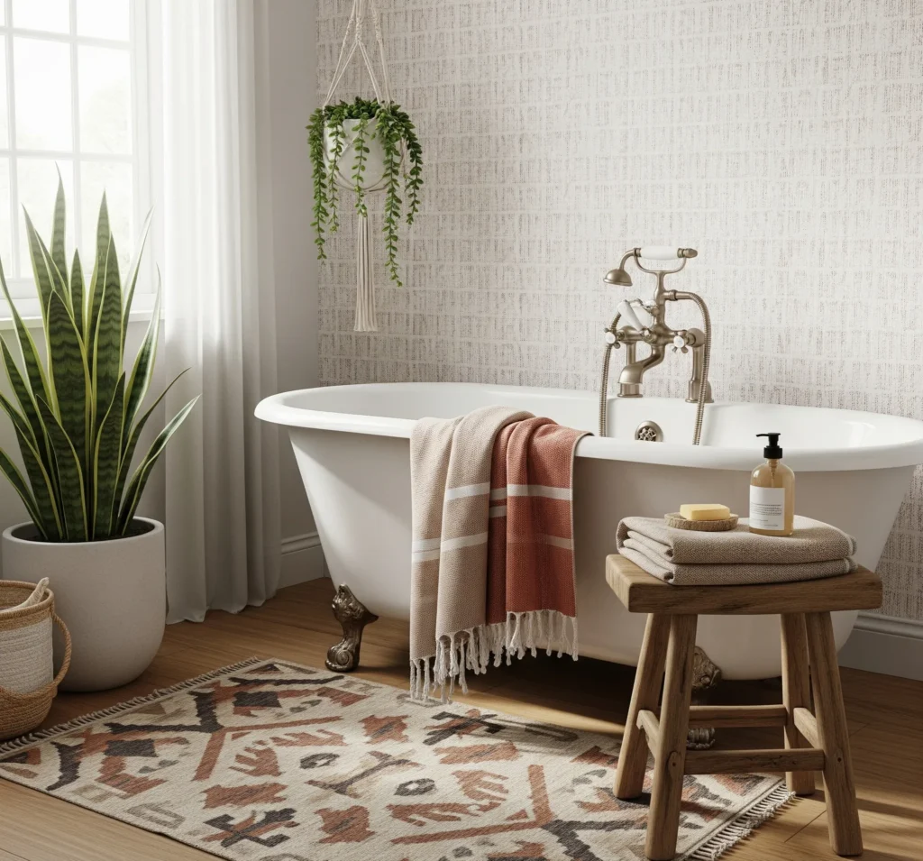 boho bathroom