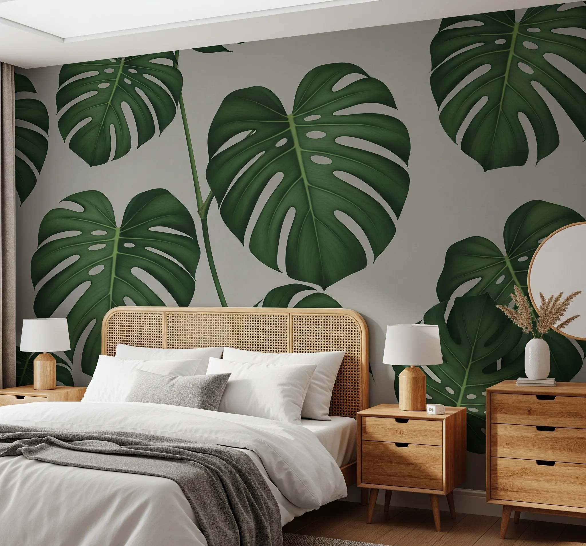 botanical peel and stick wallpaper