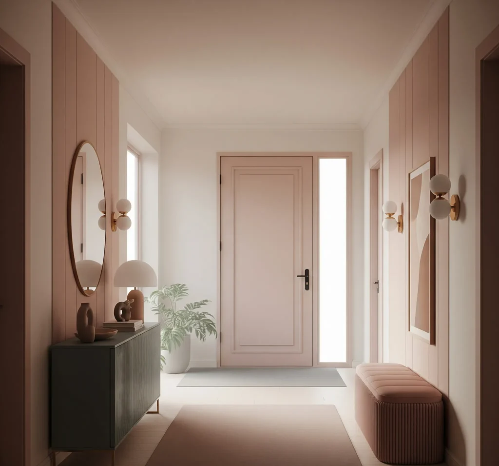 Immersive Interiors: The Art of Color Drenching Your Home color drenching entryway