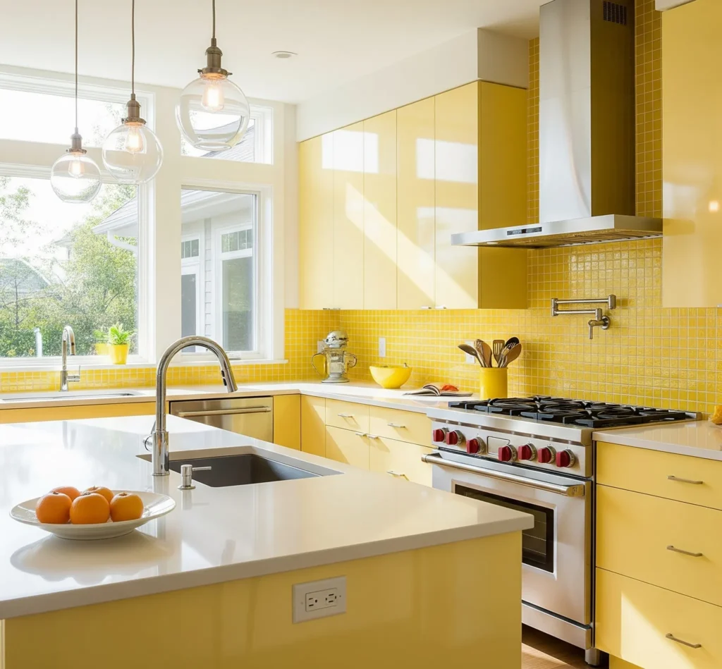 Immersive Interiors: The Art of Color Drenching Your Home color drenching kitchen home