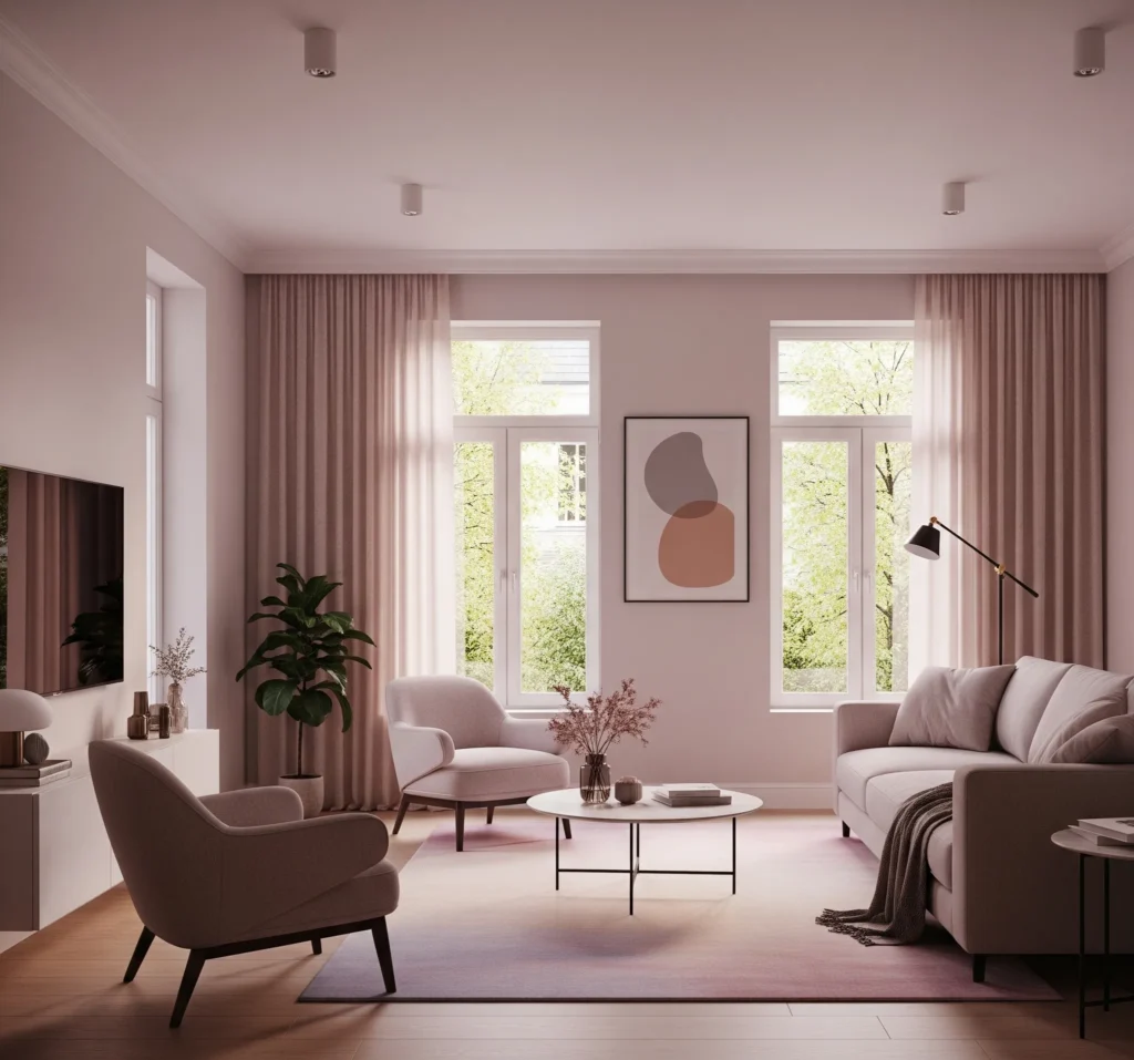Immersive Interiors: The Art of Color Drenching Your Home color drenching living room