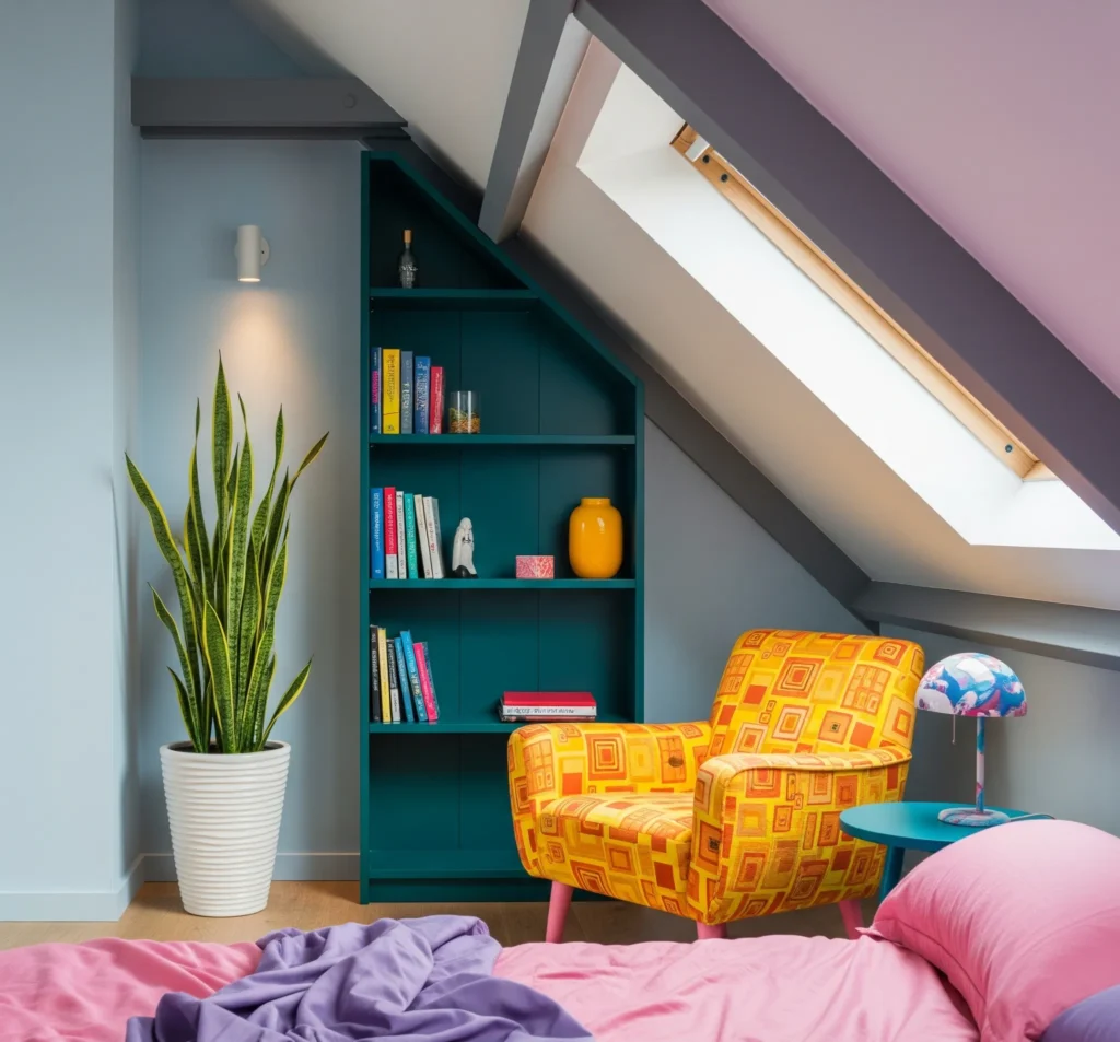 cozy attic bedroom