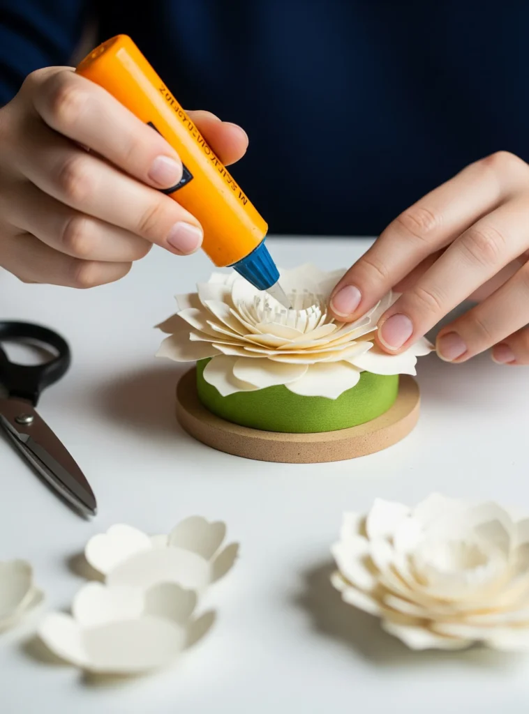 How to Make Paper Flowers That Look Real (3 Easy Templates Inside!) diy flower wall decor