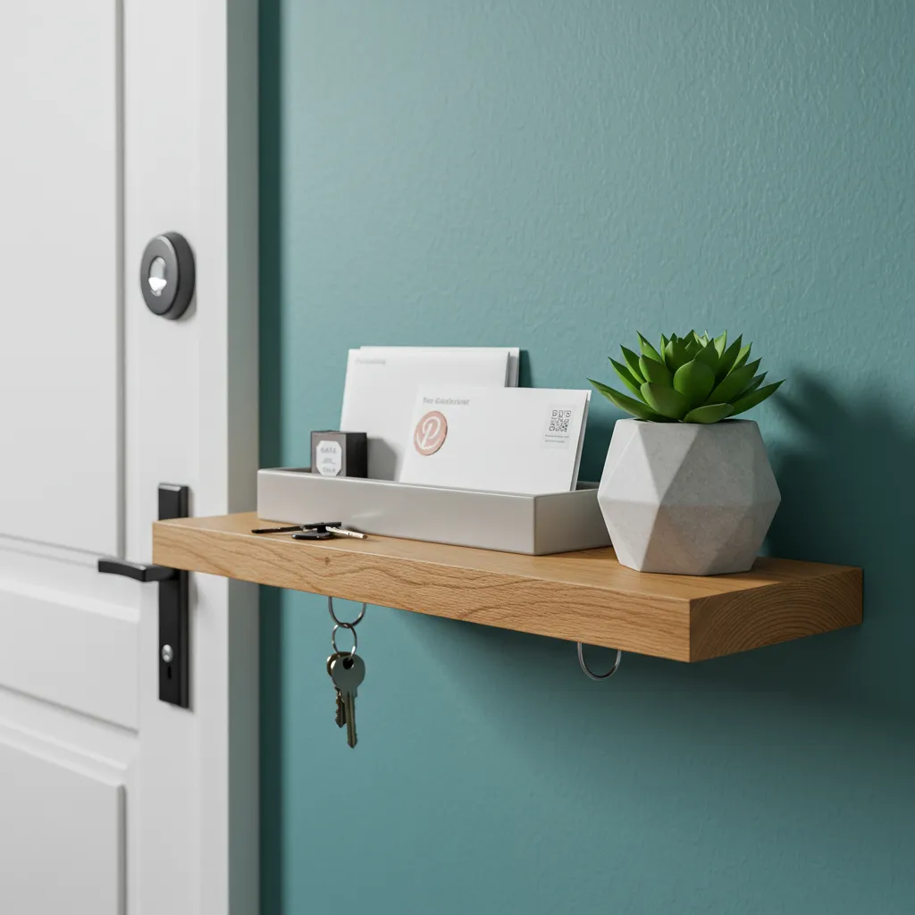 entryway table decor