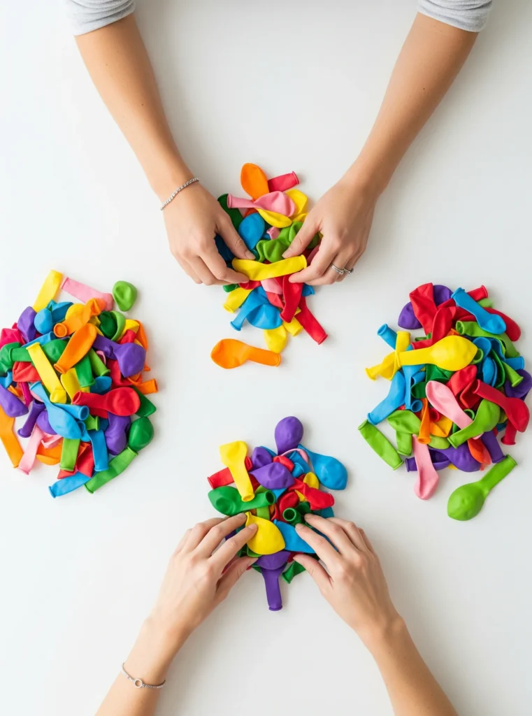 how to make a balloon arch with string