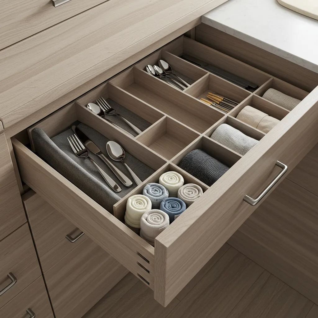 kitchen cabinet organizing
