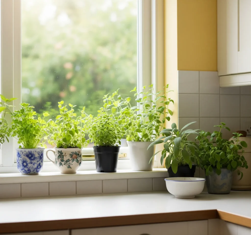kitchen herb garden