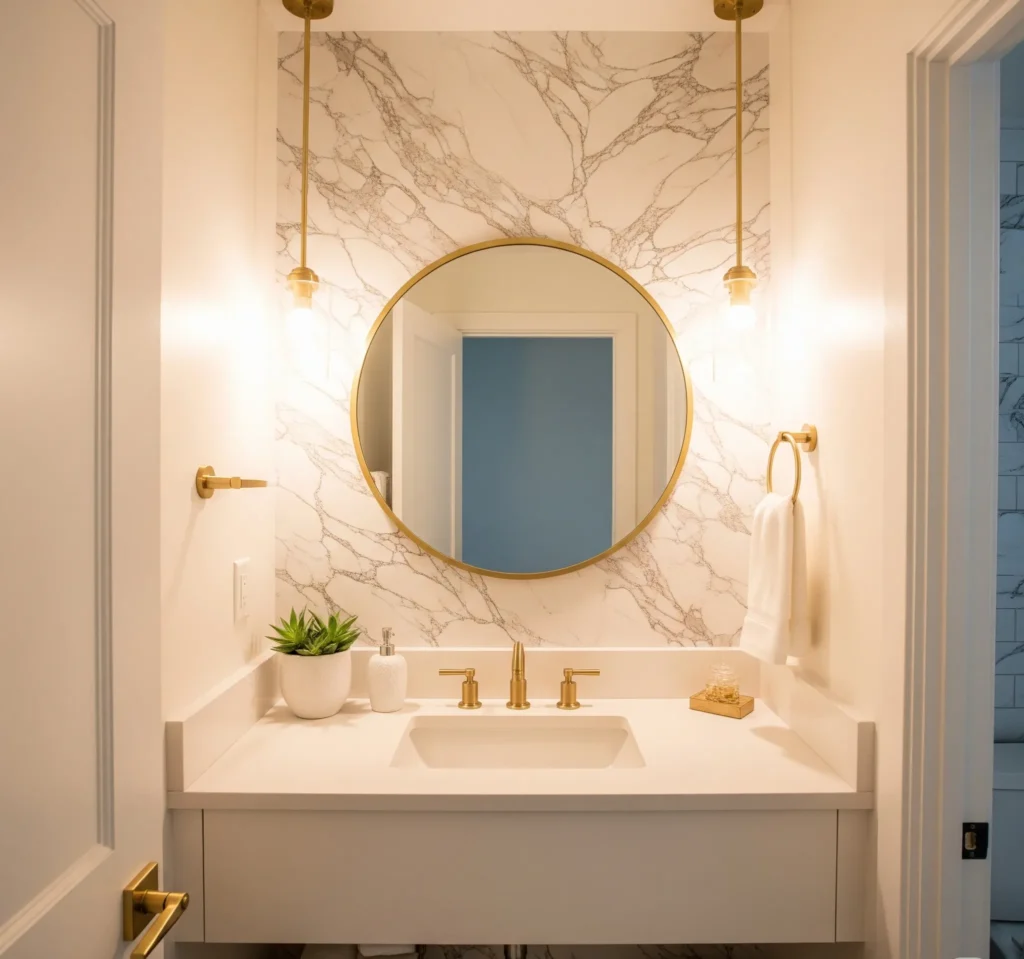 peel and stick wallpaper for bathroom
