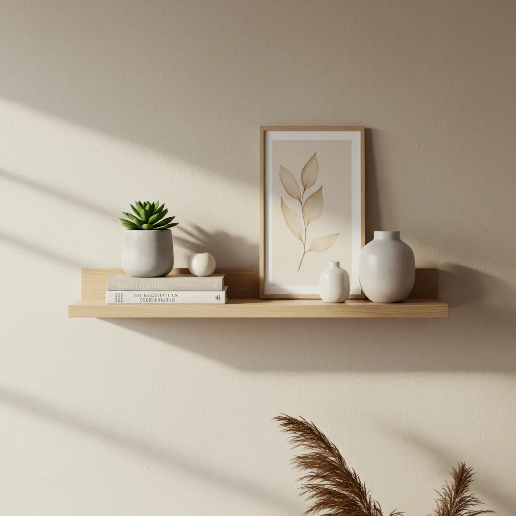renter friendly floating shelves