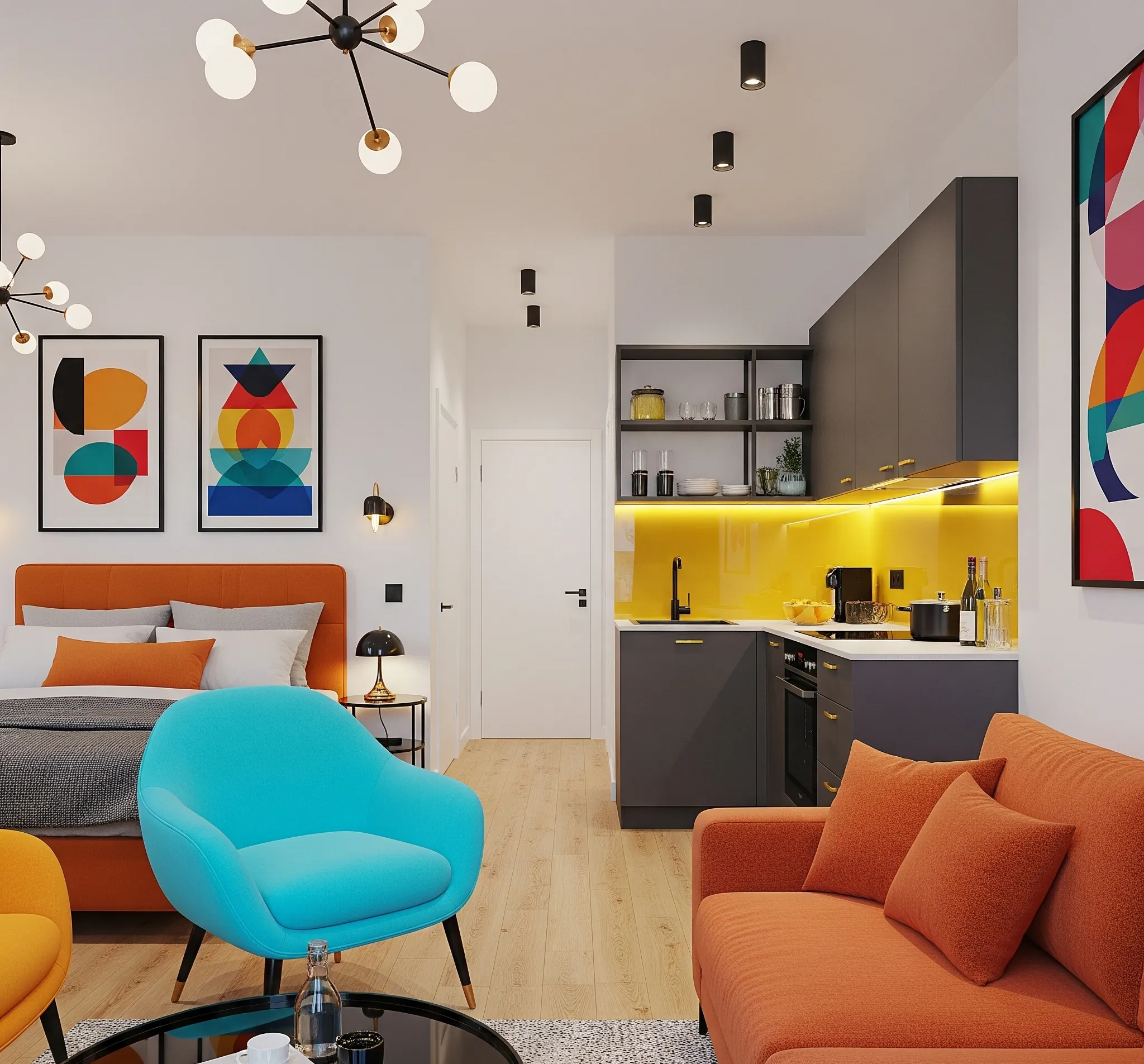 studio apartment ideas layout