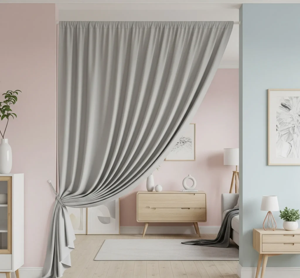 temporary curtains ideas