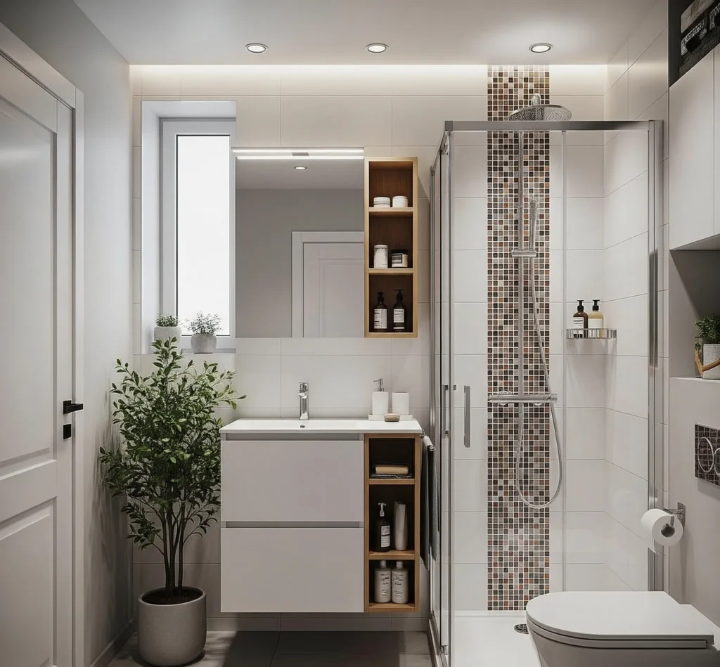 tiny bathroom organization