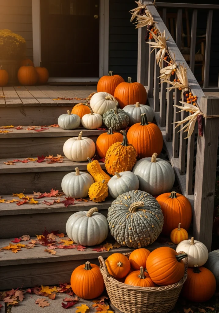 11 Front Porch Decor Ideas for a Warm Thanksgiving Welcome autumn porch decorating ideas