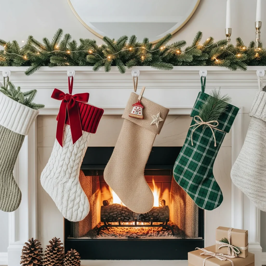 How to Style a Stunning Budget Christmas Mantel: 9 ideas christmas mantel ideas