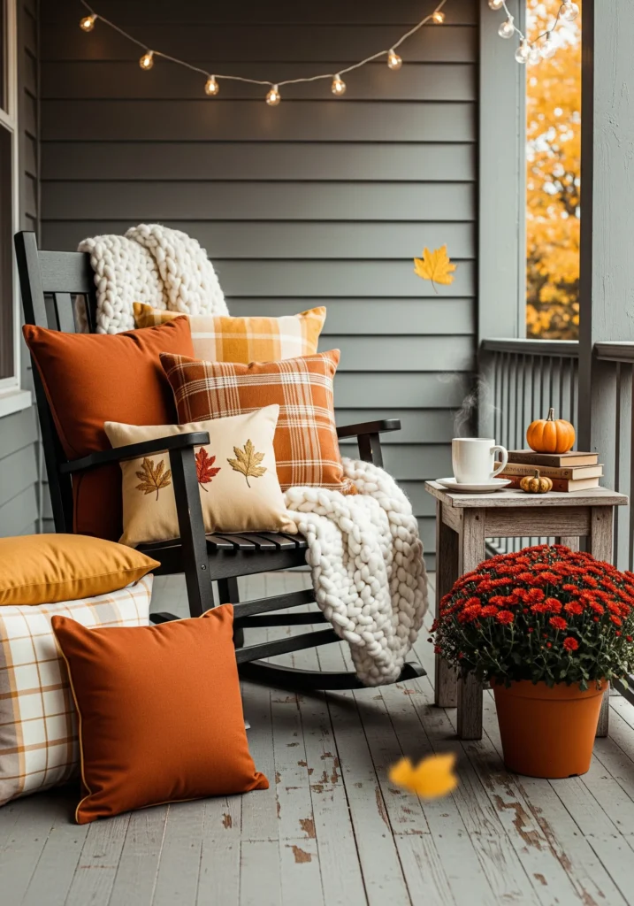 11 Front Porch Decor Ideas for a Warm Thanksgiving Welcome cozy porch ideas