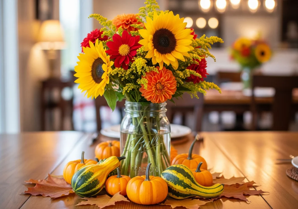 diy grocery store thanksgiving centerpiece