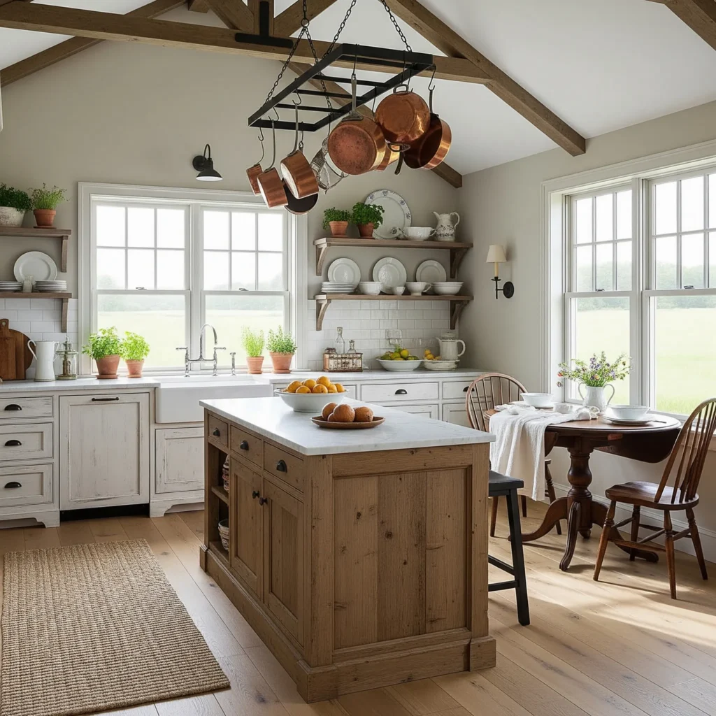 11 Farmhouse Kitchen Ideas That Look Straight Out of a Magazine (But Are Totally DIY-able!) farmhouse kitchen decor
