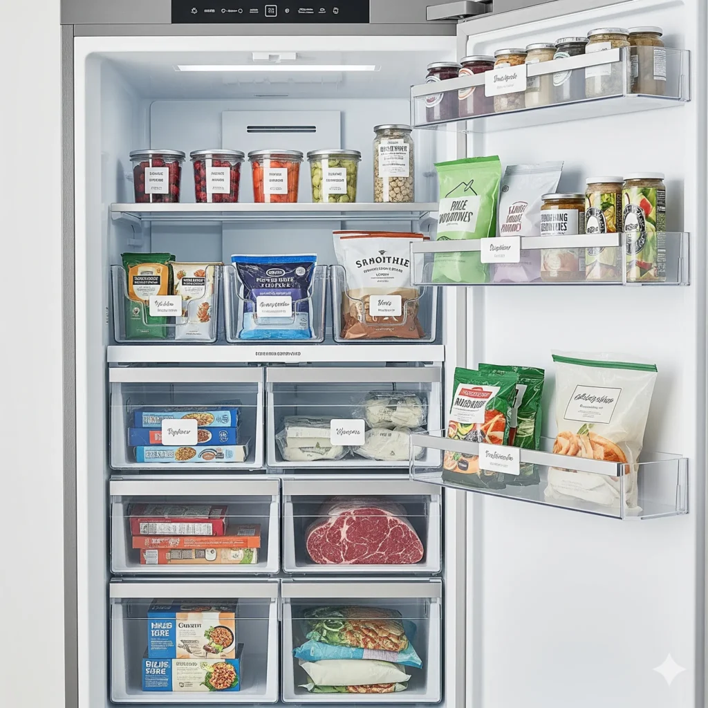 25 Fridge & Freezer Organization Ideas That Actually Work (No More Mess!) fridge organization side by side