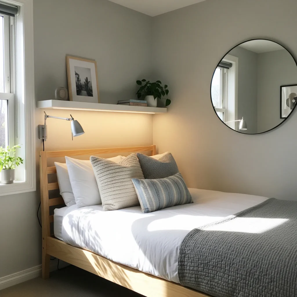 11 Small Bedroom Ideas That Instantly Create More Space make a small bedroom look bigger