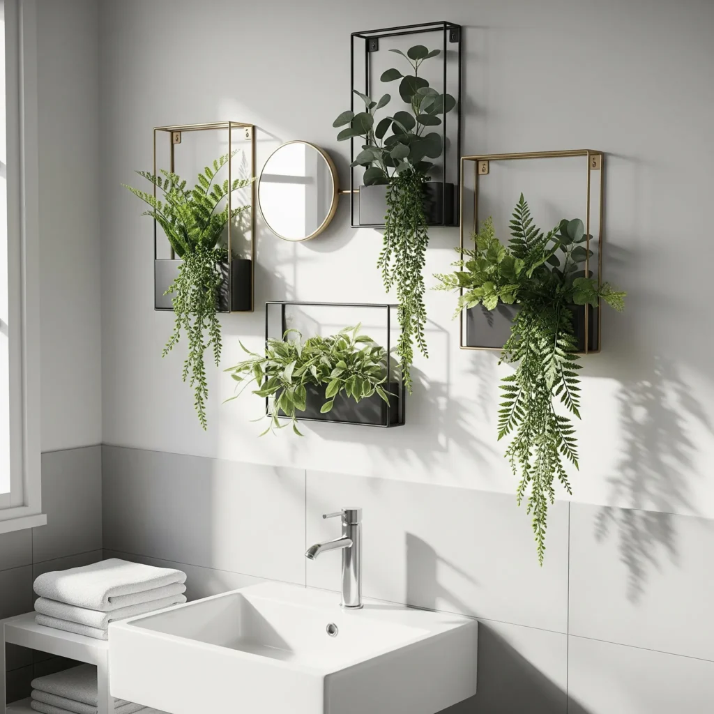 metal wall decor for bathroom