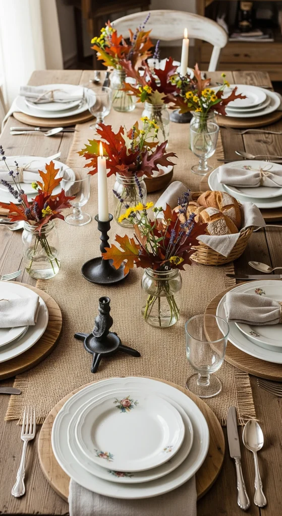 rustic thanksgiving table decorations