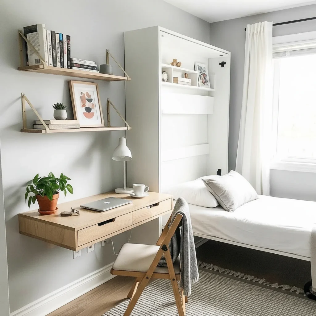 11 Small Bedroom Ideas That Instantly Create More Space space saving bedroom ideas