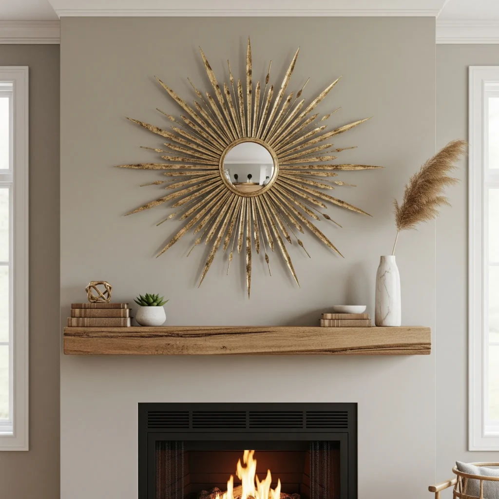 sunburst mirror wall decor