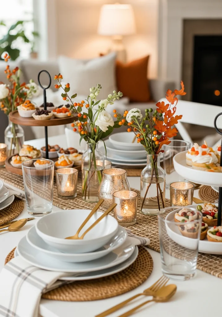 12 Cozy & Elegant Thanksgiving Table Setting Ideas Guests Will Love thanksgiving table centerpiece ideas