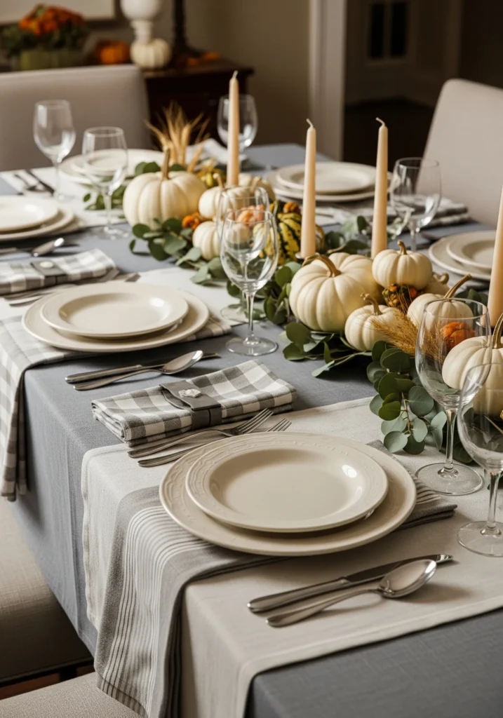 10 Neutral Thanksgiving Table Ideas for a Calm, Sophisticated Look thanksgiving table decorations neutral