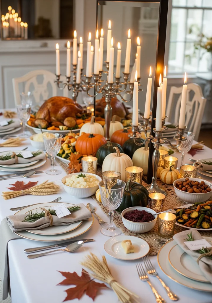 12 Cozy & Elegant Thanksgiving Table Setting Ideas Guests Will Love thanksgiving tablescapes ideas