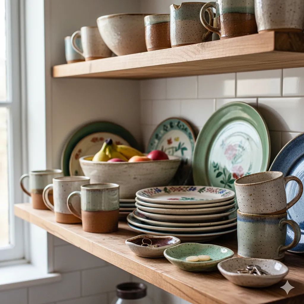 thrifted home decor kitchen