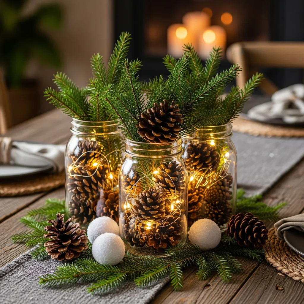 7 DIY Winter Centerpieces You Can Make With Things You Already Own winter table decor