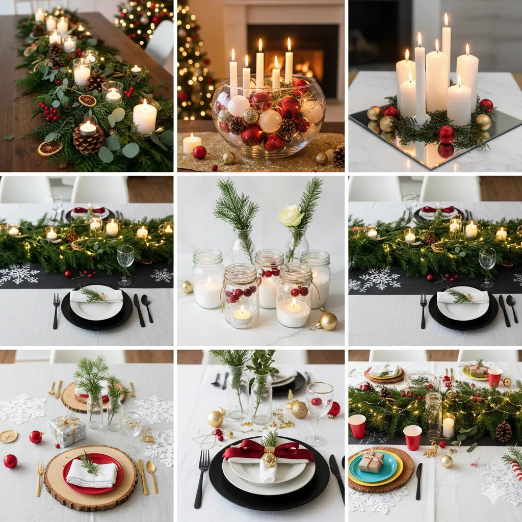 christmas table layout ideas