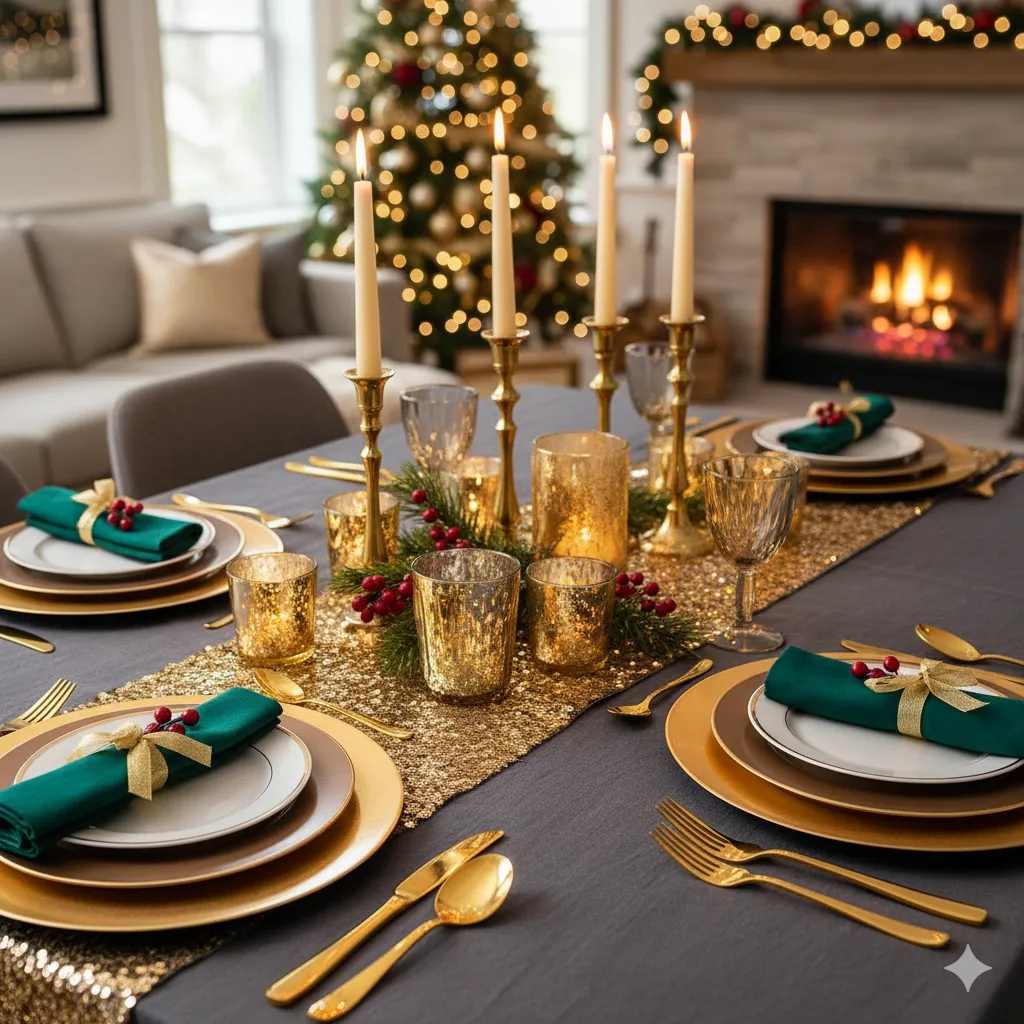 christmas table setting ideas