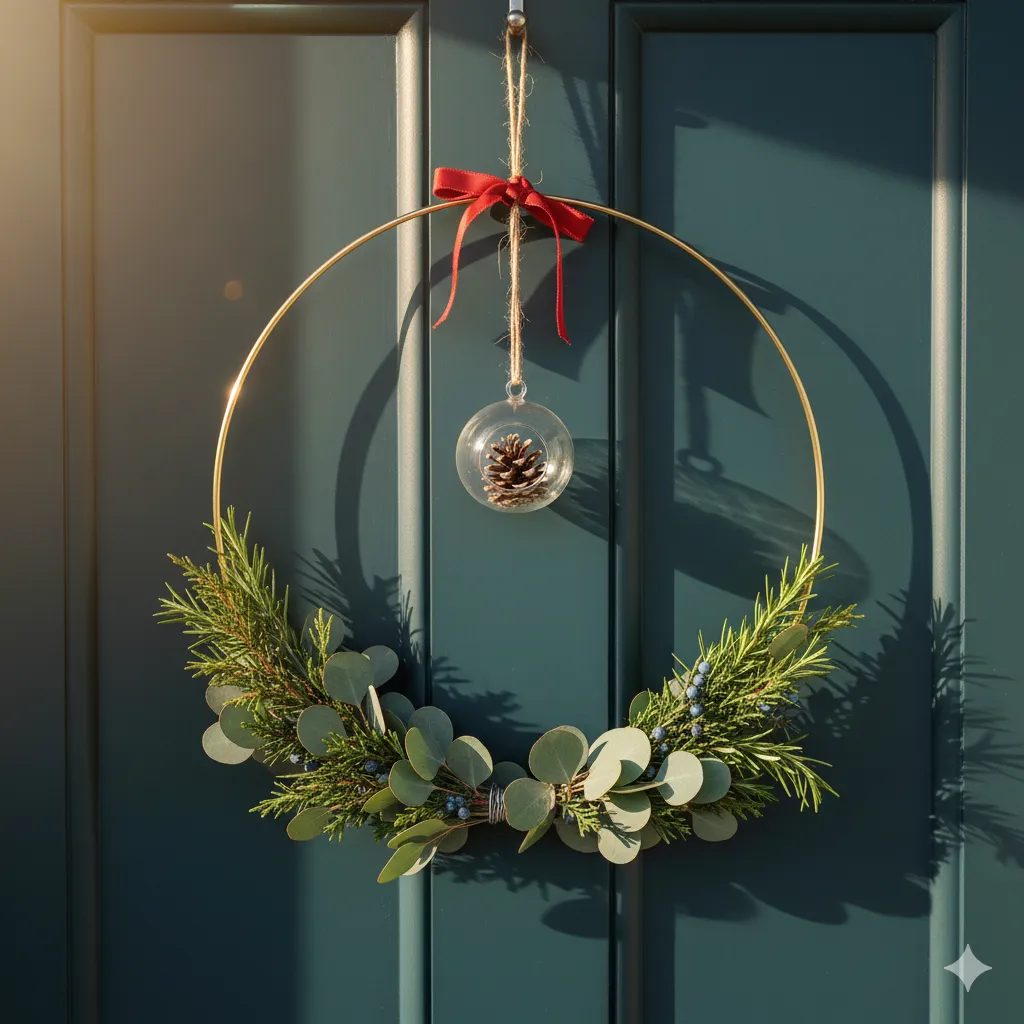 13 DIY Christmas Wreaths You Can Make on a Budget christmas wreath on a budget