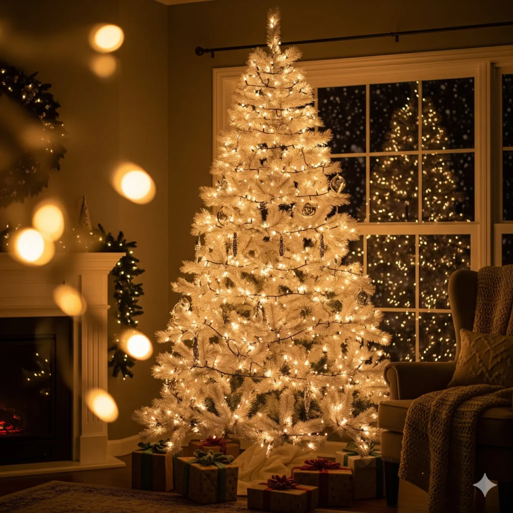 15 Elegant Gold & White Christmas Tree Ideas That Look Absolutely Stunning diy gold christmas decor