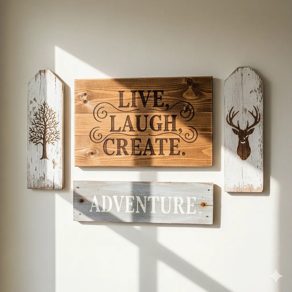 16 DIY Wall Art Ideas Made from Thrifted Materials (Budget-Friendly DIY Decor) diy wall art with wood