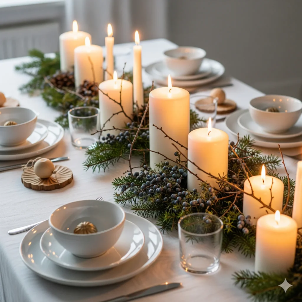 festive table decor