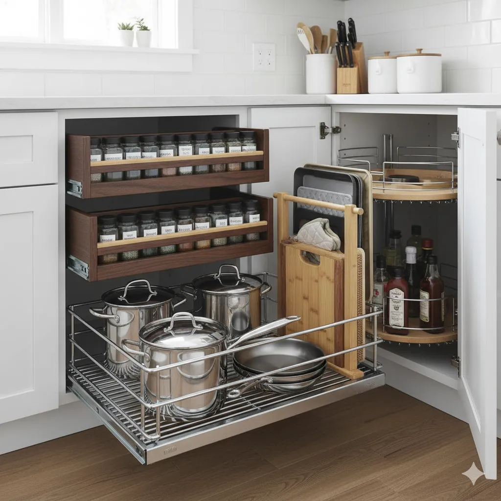 15 Genius Small Kitchen Storage Ideas To Transform Your Space kitchen cabinet storage ideas