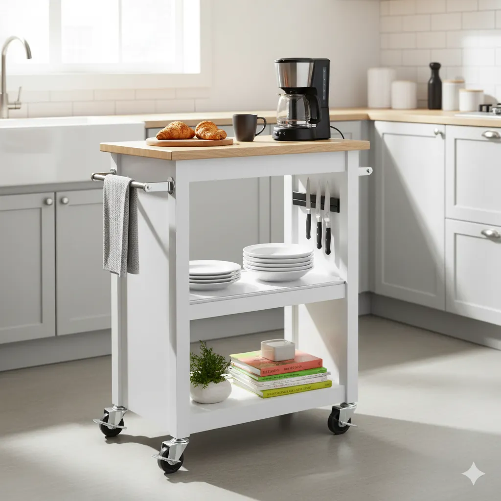 15 Genius Small Kitchen Storage Ideas To Transform Your Space kitchen cart with storage