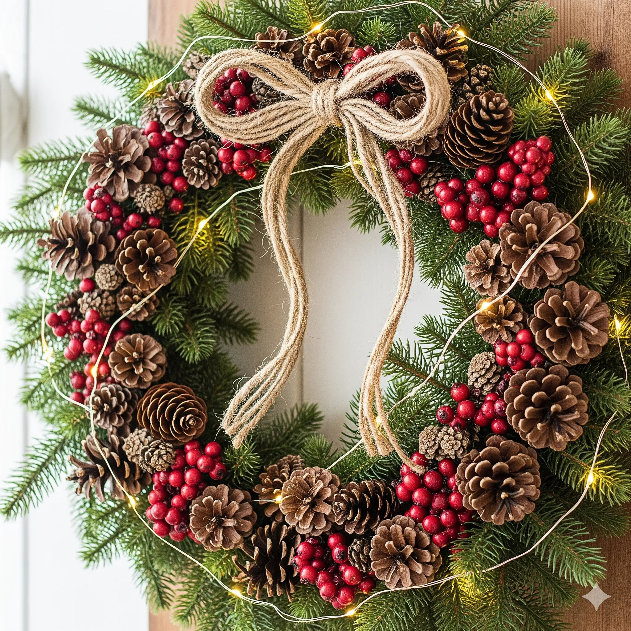 rustic christmas wreath