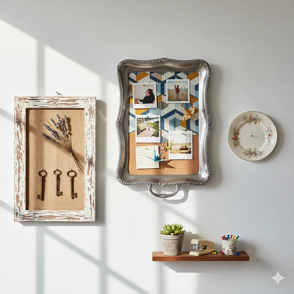 16 DIY Wall Art Ideas Made from Thrifted Materials (Budget-Friendly DIY Decor) rustic wall art