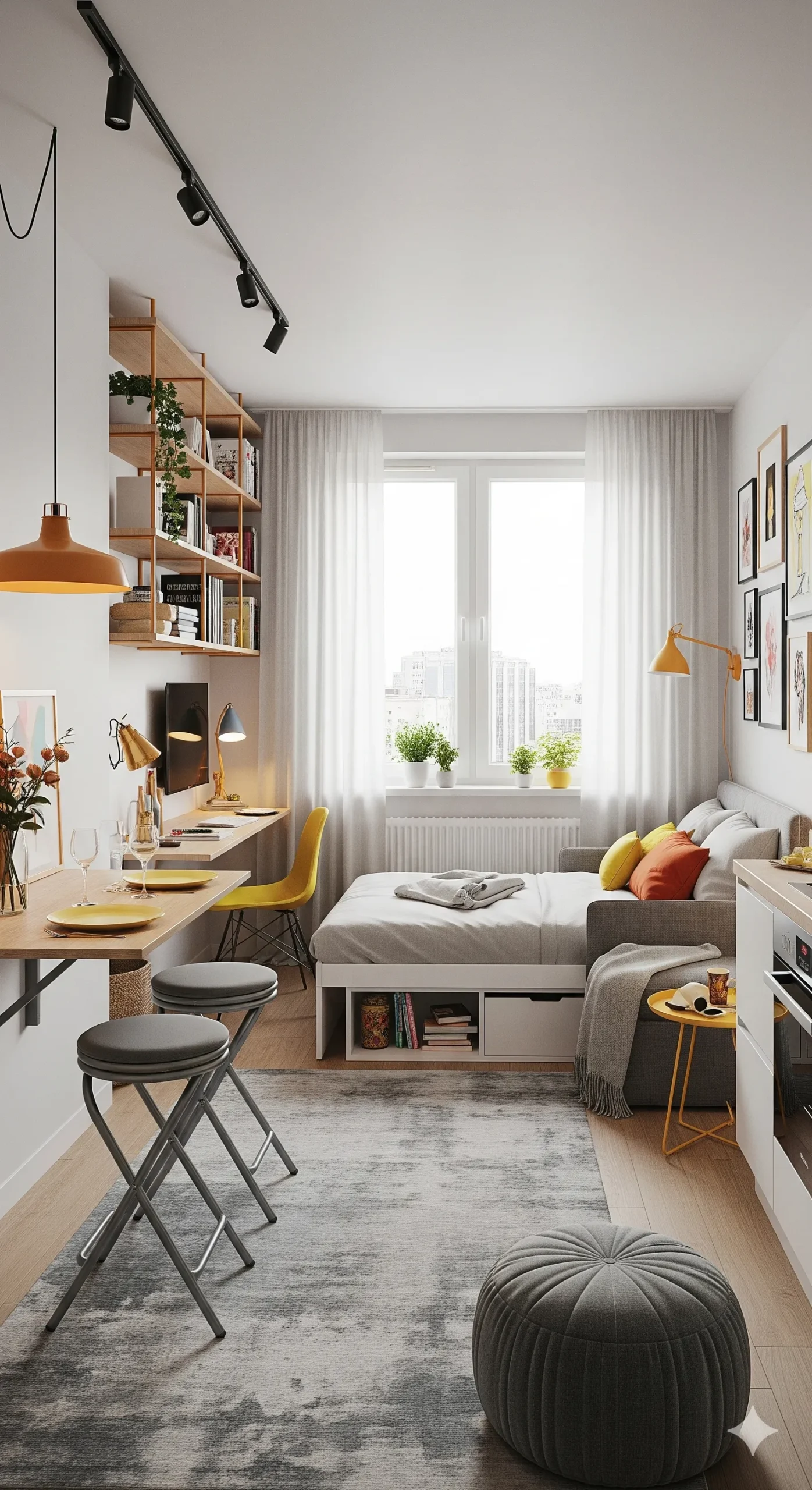 studio apartment hacks