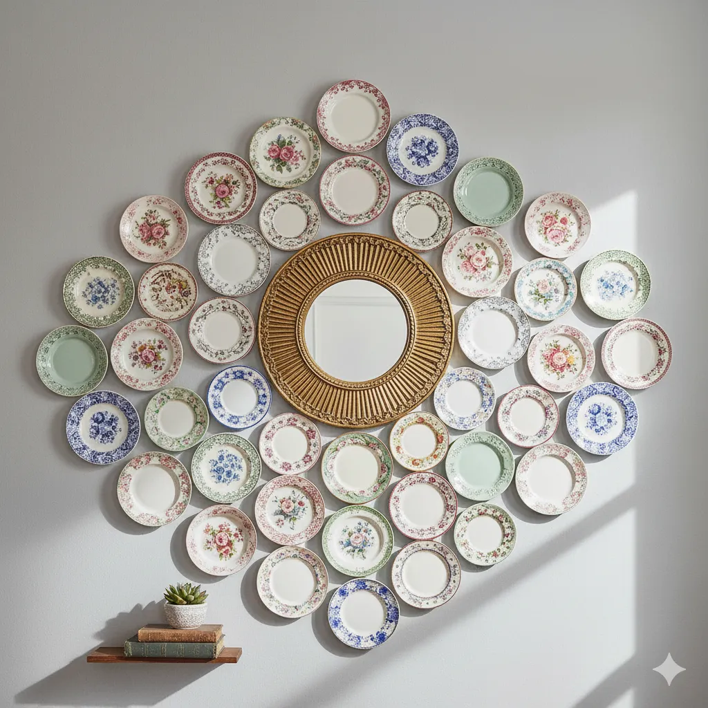 16 DIY Wall Art Ideas Made from Thrifted Materials (Budget-Friendly DIY Decor) thrift store wall decor