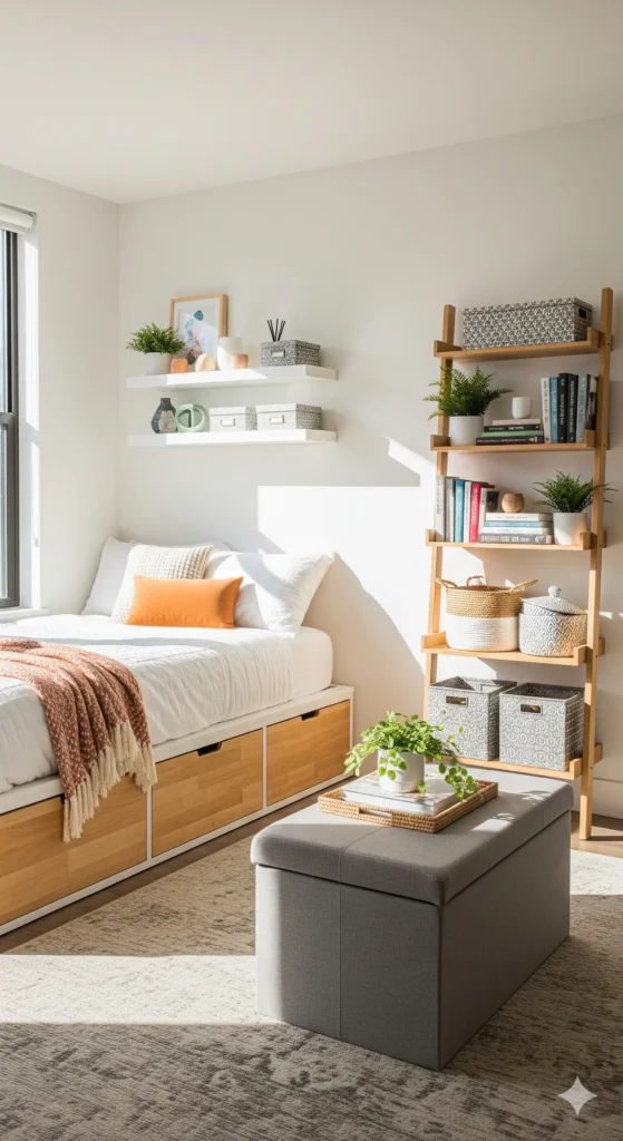 12 Genius Studio Apartment Hacks You’ll Wish You Tried Sooner tiny apartment ideas