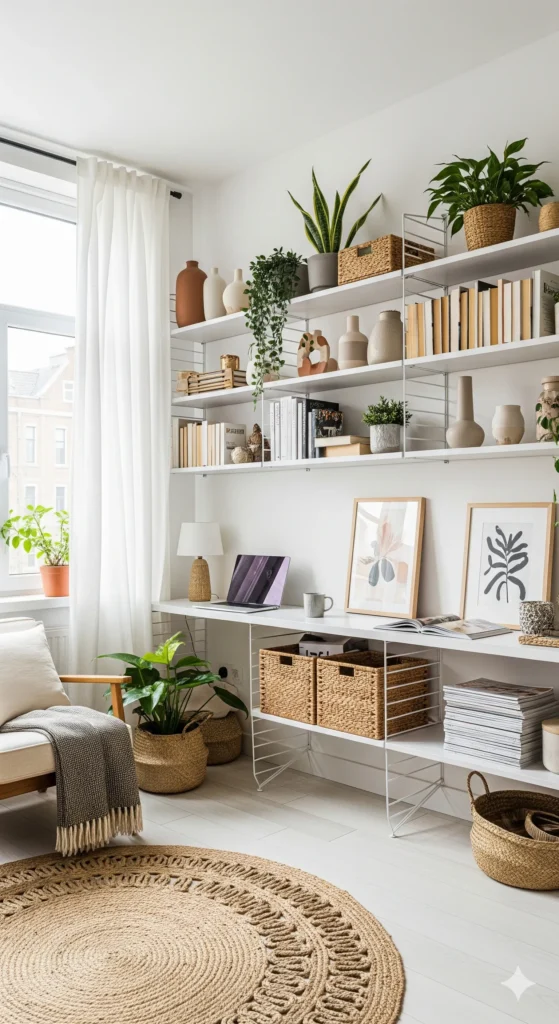 12 Genius Studio Apartment Hacks You’ll Wish You Tried Sooner vertical storage ideas