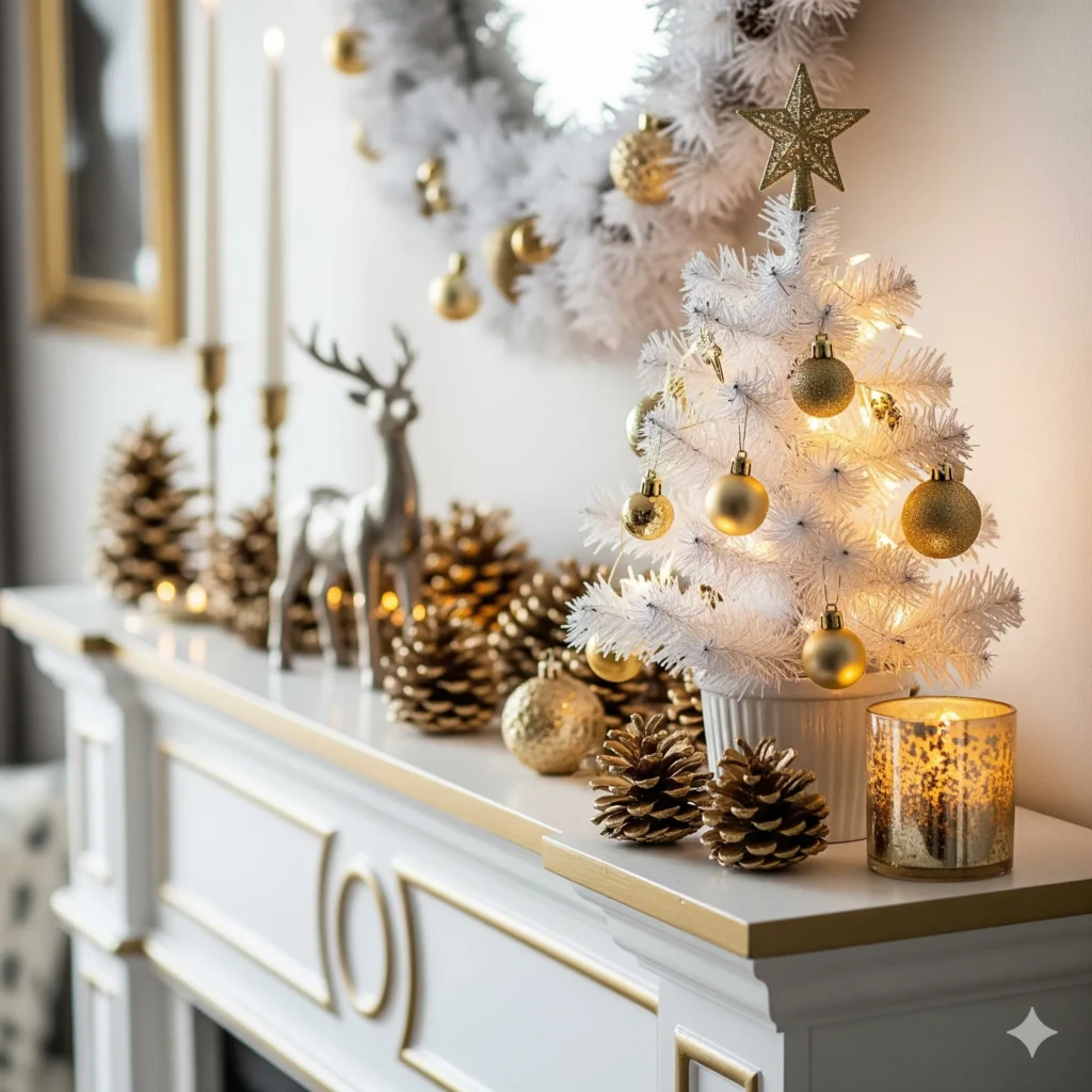15 Elegant Gold & White Christmas Tree Ideas That Look Absolutely Stunning white and gold christmas trees