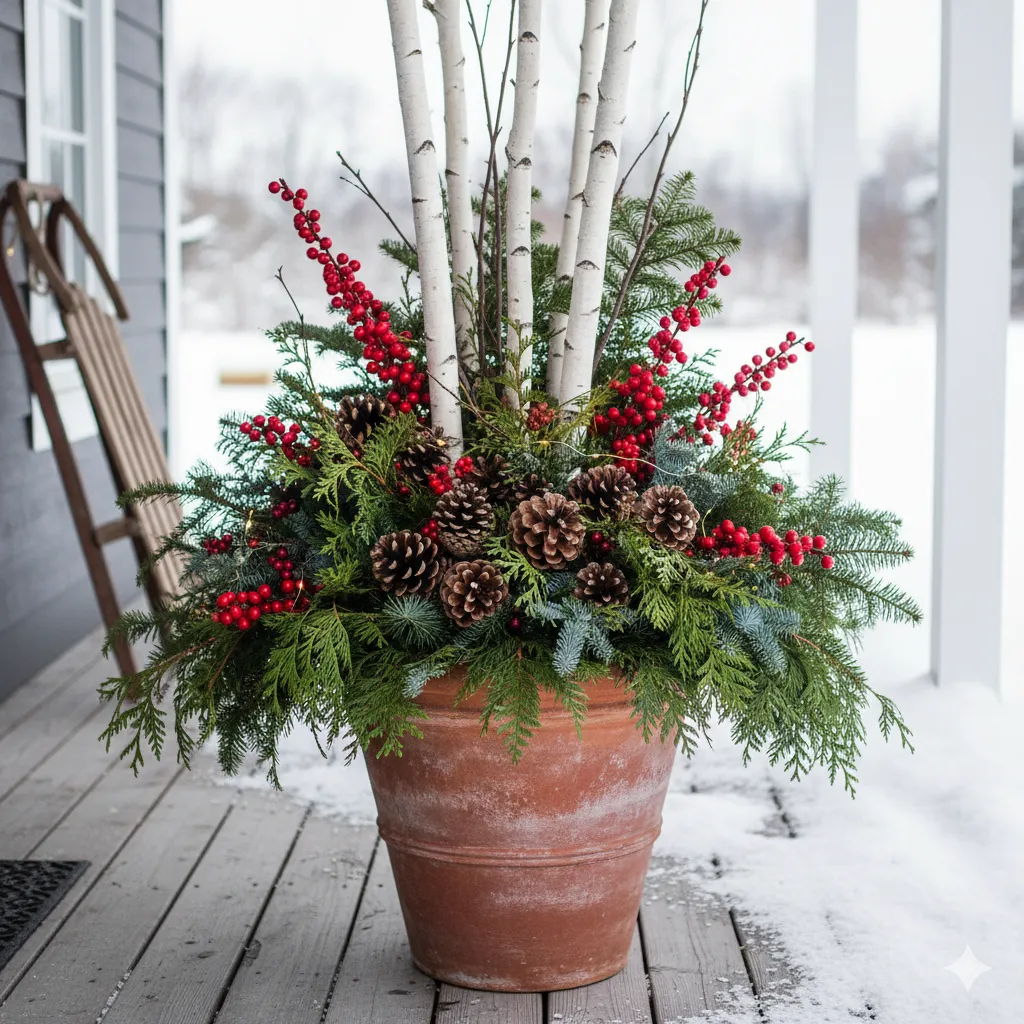 15 Cozy Winter Porch Decor Ideas for a Warm & Inviting Entrance cozy porch decor
