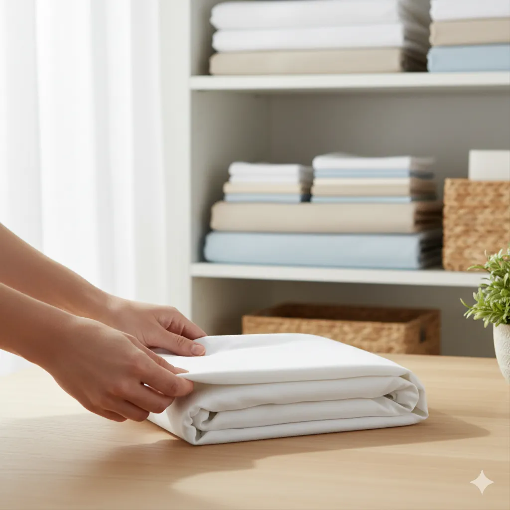 How to Fold a Fitted Sheet: The Ultimate Organization Hack fitted sheets fold