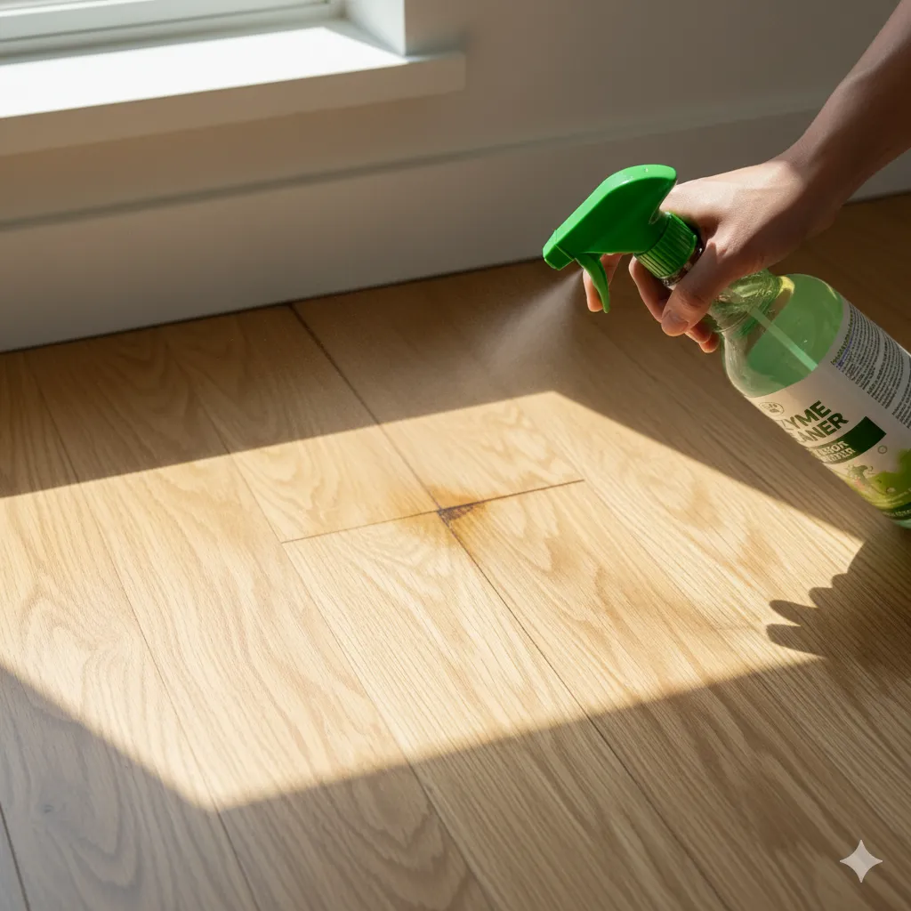 get rid of cat urine smell from wood